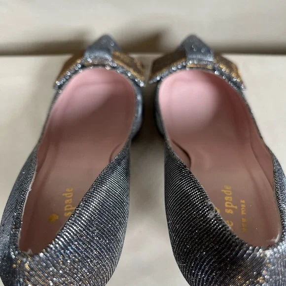 Kate Spade Shimmer Bow Heels - Picture 7 of 9